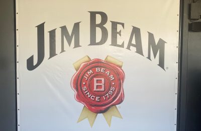 vinly banner signage of jim beam by colorcorp